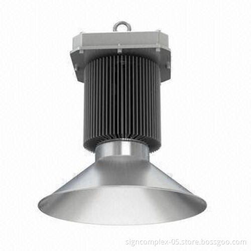 LED High Bay Lights with 300W power and die-casting aluminum alloy, glass lens Materials